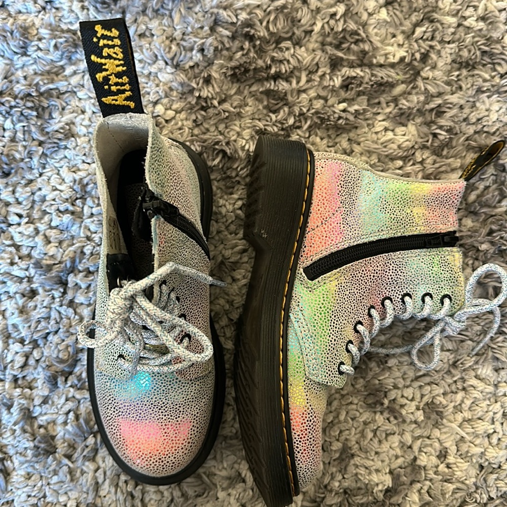 Little girl Ombré rainbow Dr Marten
